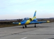 L-39 painted in Ukrainian Falcons colors.