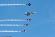 Flying Bulls aerobatic team and Czech Gripen